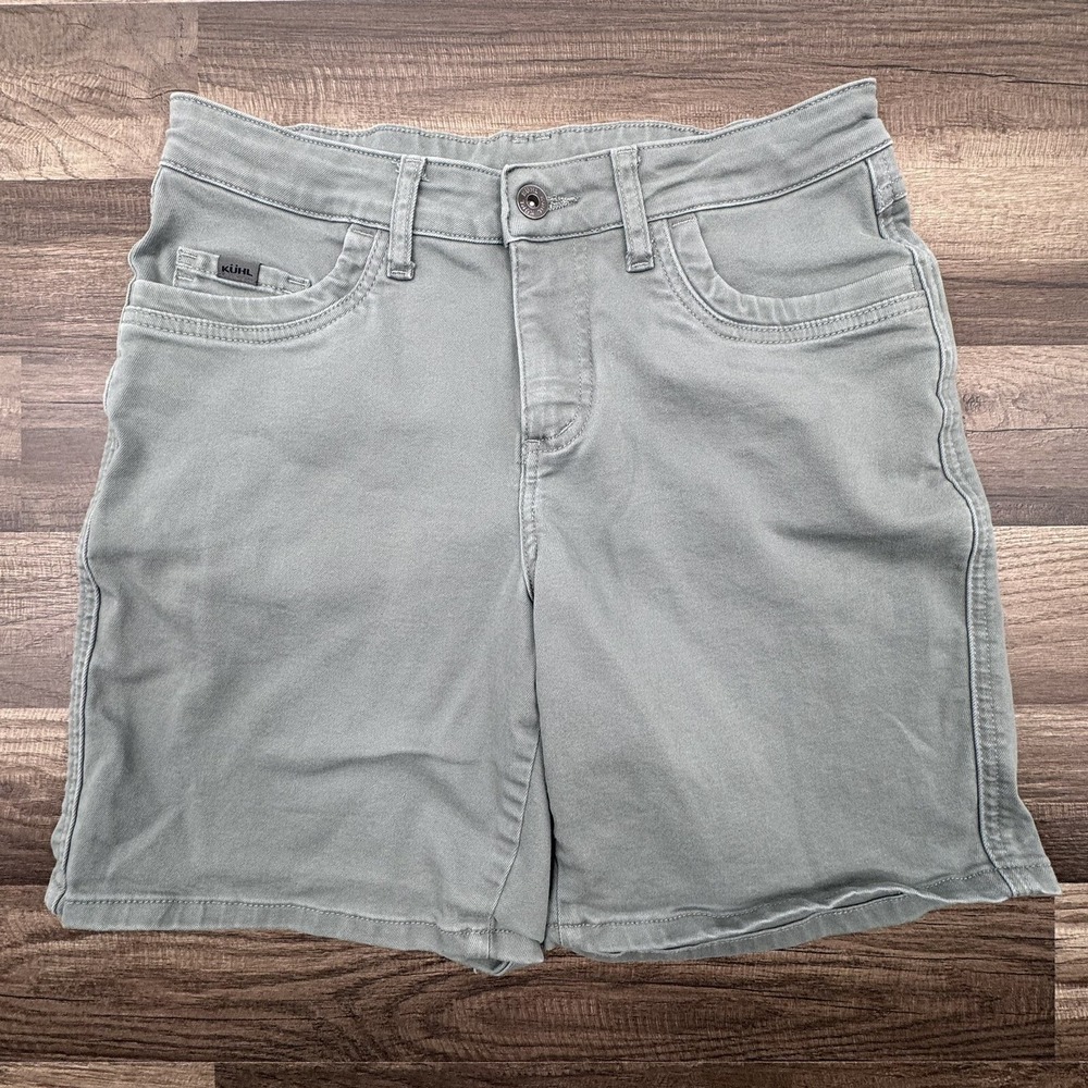 Kuhl Womens Trekr 8" Shorts Size 2 Gray Mid Rise Nylon Blend‎ Lightweight Hiking